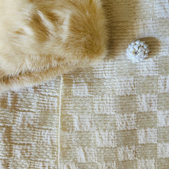 Luxury Vintage 60´s Saks fifth avenue tapestry fur coat Used *attention* - Picture 4 of 9
